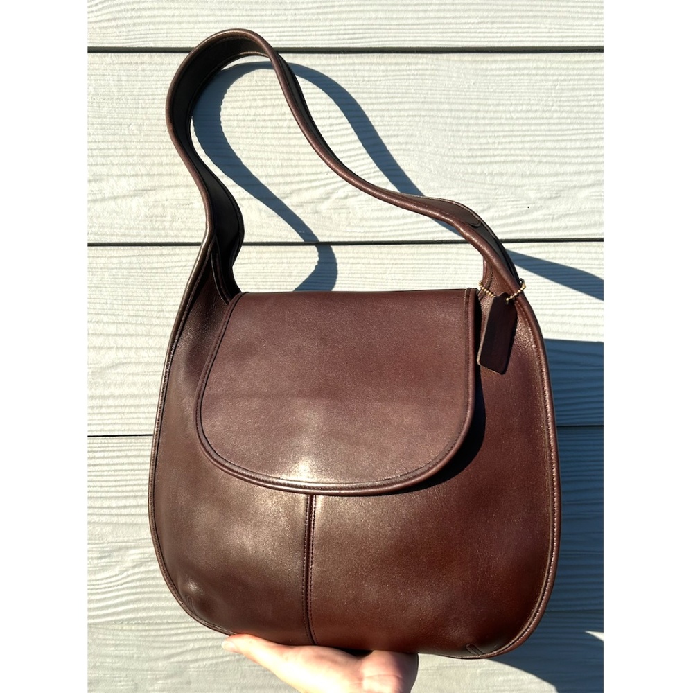 Authentic Vintage Coach Ergo Flap in Mahogany #9029